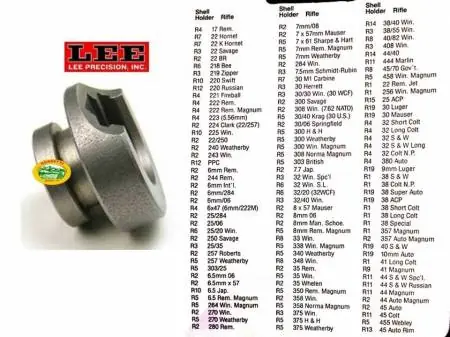 LEE Shell holder per pressa - R1 - 90518