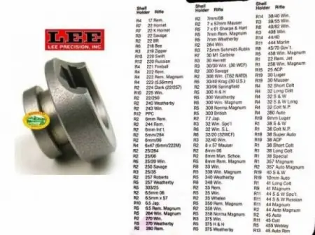 LEE Shell holder per pressa - R11 - 90528