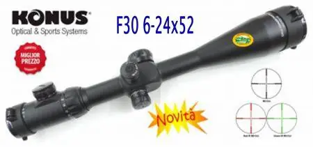 KONUS F30 6-24x52 ret. MILDOT MODIFICATO - 07297