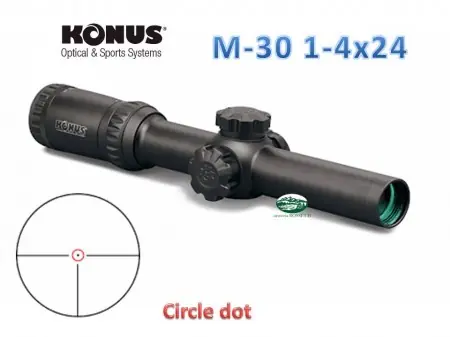 KONUS PRO M-30 1-4x24 ret. circle dot - 07184