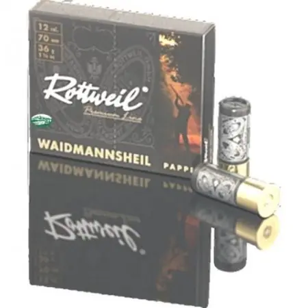 ROTTWEIL cartucce WAIDMANNSHEIL Pappe cal.12 gr.36 pb.4 cartone & borra feltro