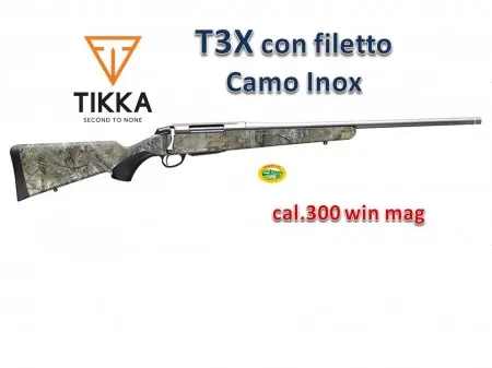 TIKKA * T3X Camo Stainless Steel cal.300 win mag