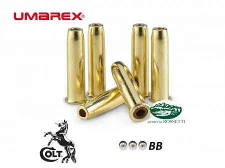 UMAREX Bossoli ricambio pallini sferici BB per revolver Colt SAA45