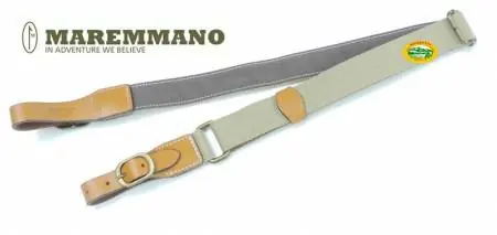 MAREMMANO Bretella in canvas/cuoio