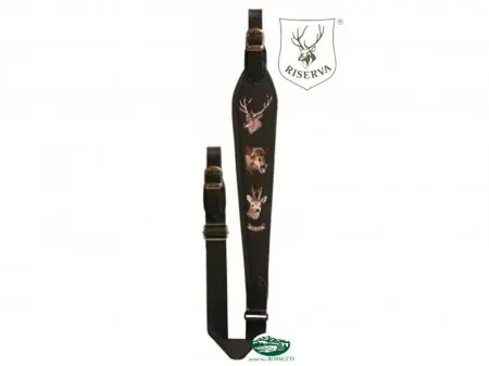 RISERVA Bretella CERVO-CINGHIALE-CAPRIOLO nera R1437