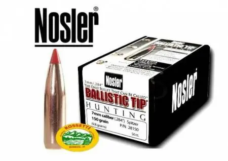 NOSLER palle BALLISTIC TIP cal..284 ( 7mm ) 150 gn. 50 pz. 28150