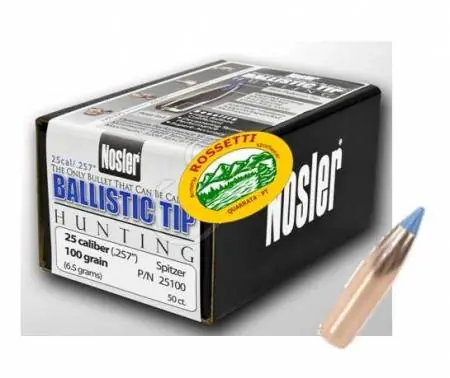 NOSLER palle BALLISTIC TIP cal.257 - 100gr 25100