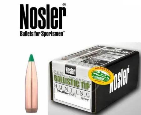 NOSLER palle BALLISTIC TIP cal.308 - 125gr. 50pz. 30125