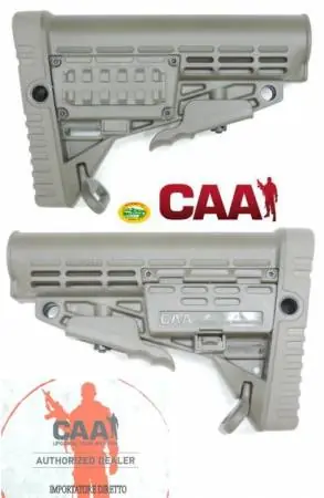 CAA Calcio collassabile AR15/M4 per tubi CIVILI - VERDE - CBS