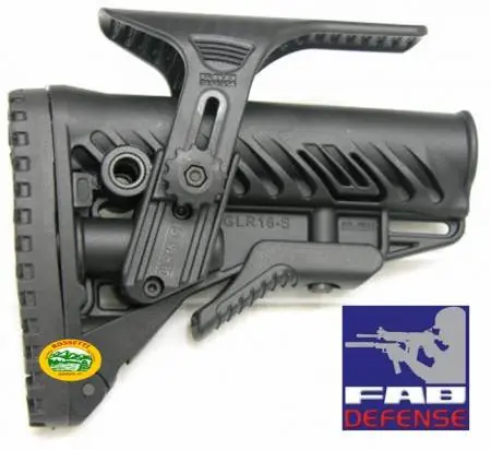 FAB DEFENSE CALCIO COLLASSABILE M4/AR15 GLR16 FD000047 black