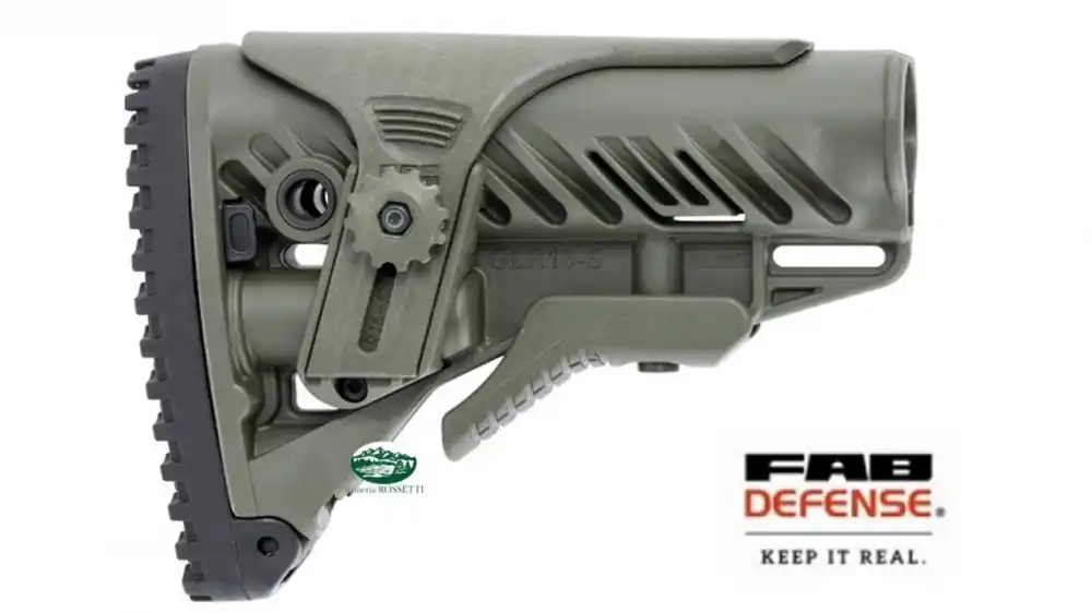 FAB DEFENSE Calcio Collassabile M4/AR15 GLR16 verde