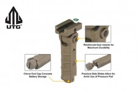 LEAPERS UTG Impugnatura pieghevole desert M4/AR15 - RB-FGRP170D