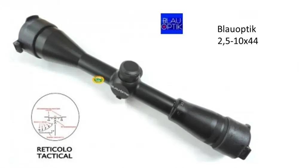 BLAUOPTIK 2,5-10X44 Reticolo Tactical IS04