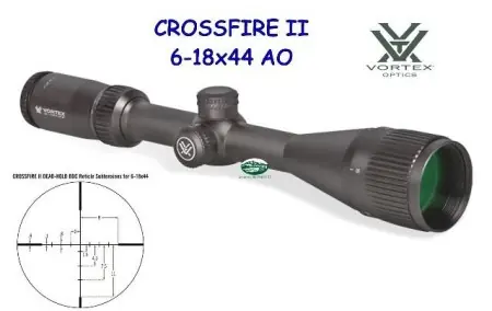 VORTEX CROSSFIRE II 6-18X44 AO RET. DEAD HOLD BDC