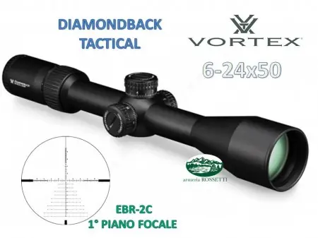VORTEX DIAMONDBACK TACTICAL 6-24x50 FFP ret. EBR-2C Mrad