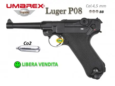UMAREX LEGENDS LUGER P08 CO2 cal.4,5 mm