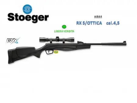 STOEGER RX5 con ottica sint. cal.4.5mm