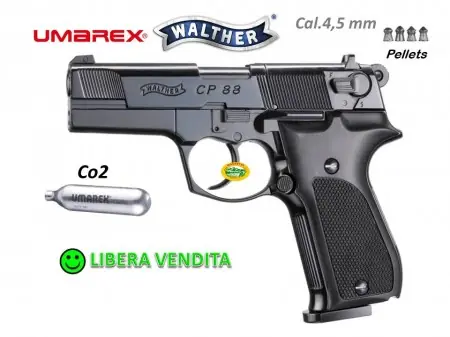 UMAREX WALTHER CP88 BLACK C02 cal.4,5