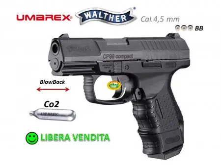 UMAREX WALTHER CP99 COMPACT CO2 cal.4,5mm