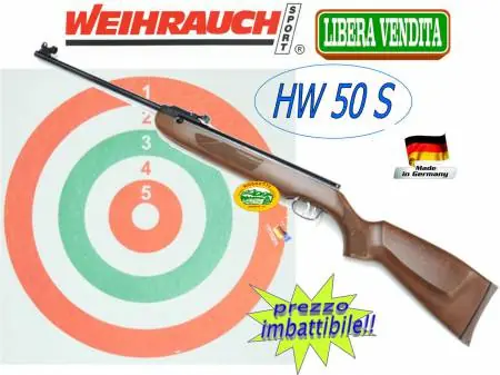 WEIHRAUCH HW 50-S Cal.4,5mm libera vendita