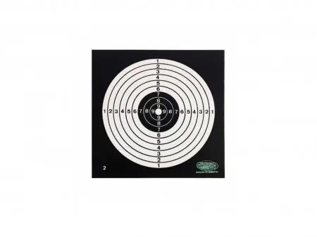 HTG Bersaglio nero 14x14 cm conf.50 pz