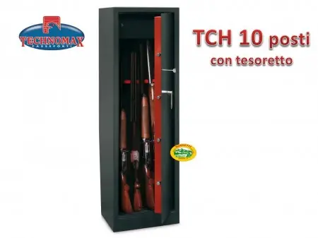 TECHNOMAX armadio 10 posti con tesoretto TCH/10