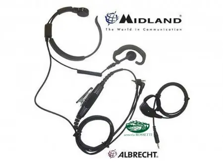 ALBRECHT Laringofono 2 pin con PTT