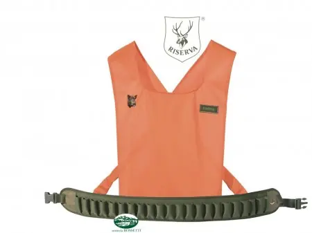 RISERVA Cartuccera cal.12 con gilet arancio - R1039
