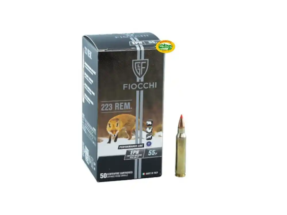 FIOCCHI munizioni cal.223 rem EPN 55gr. conf.50