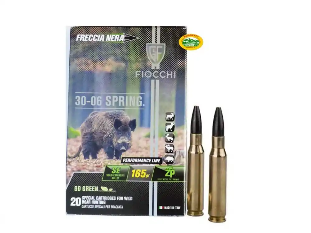 FIOCCHI munizioni cal.30-06 165 gr - FRECCIA NERA - palla monolitica