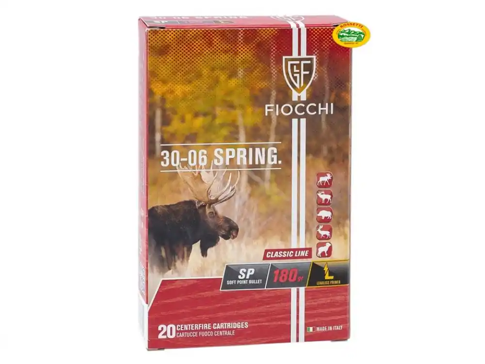 FIOCCHI Munizioni cal.30-06 palla SP 180 gr.