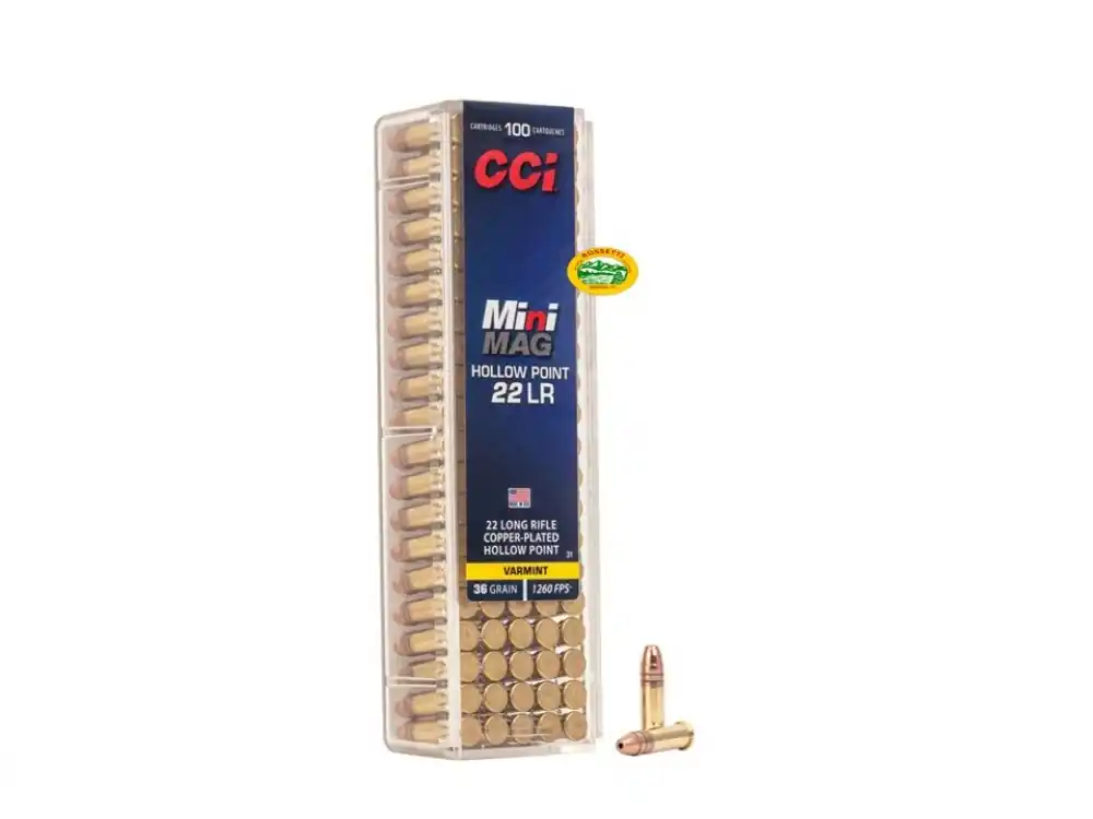 CCI Munizioni cal. 22LR Mini-Mag ramata 36gr HP
