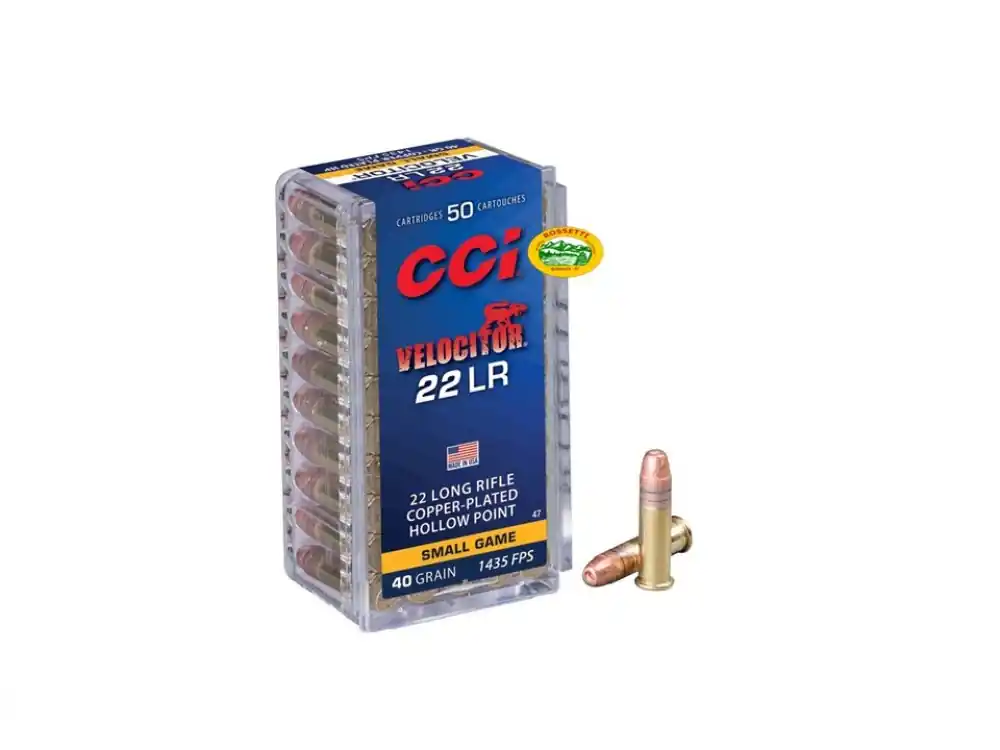 CCI munizioni cal.22 lr VELOCITOR 40 gn GDHP