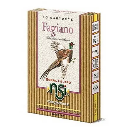 NOBEL cartucce FAGIANO cal.20 pb.7 Collezione Speciale