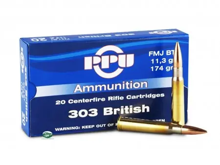 PPU PRVI PARTIZAN Munizioni cal.303 BRITISH FMJ BT 174gr.