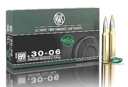 RWS Munizioni cal.30-06 EVO GREEN 136gr
