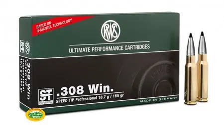 RWS munizioni cal.308 Win SPEED TIP 165gr