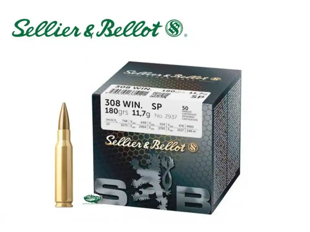 SELLIER & BELLOT munizioni cal.308 win FMJ 180 gr. conf.50 pz 2957