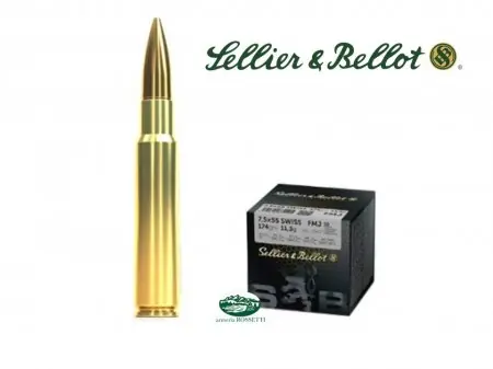SELLIER & BELLOT munizioni cal.7,5x55 SWISS FMJ 174gr