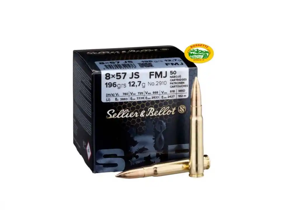 SELLIER & BELLOT munizioni cal.8X57JS FMJ 196 gr. conf.50 pz. 2910