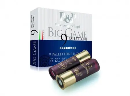 BASCHIERI & P BIG GAME 9 pallettoni cal.12 Fiber 11/0