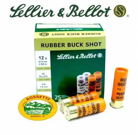 SELLIER &BELLOT Cal.12 con 9 pallettoni di gomma - conf.5 pz.