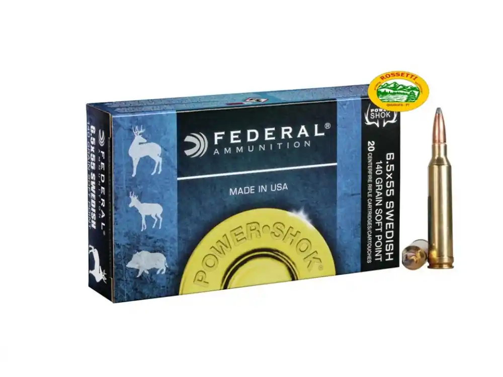 FEDERAL munizioni cal.6,5X55 140 gr Soft Point