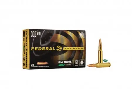 FEDERAL munizioni cal.308 win Gold Medal 168 gr.Sierra