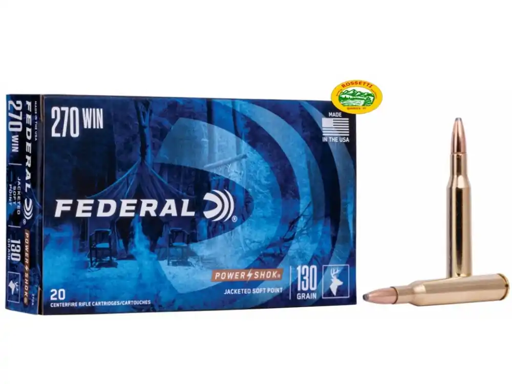 FEDERAL munizioni cal.270 win 130 gr. Soft Point