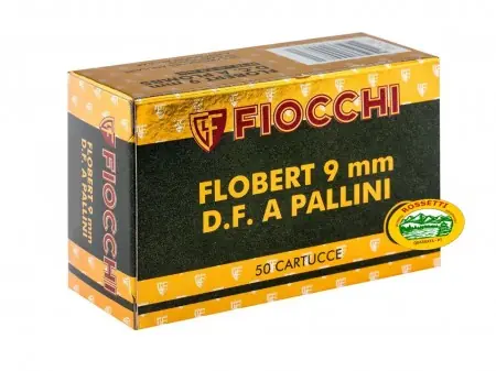 FIOCCHI Flobert cal. 9mm a pallini doppia forza n.10