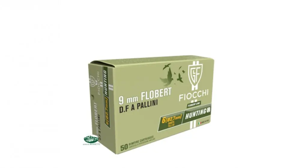 FIOCCHI Flobert cal. 9mm a pallini doppia forza n.6