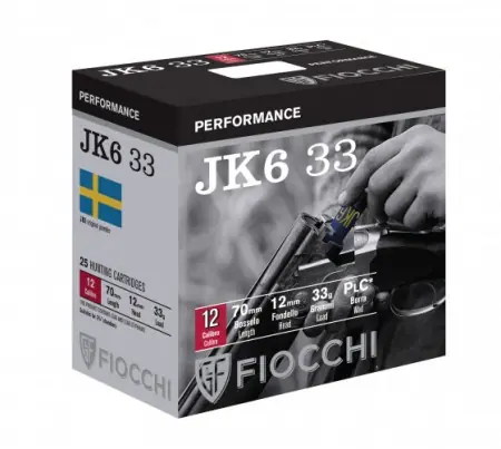 FIOCCHI cartucce JK6 cal.12 T1 gr.33 p.11
