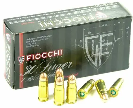 FIOCCHI munizioni 30 Luger-7.65 parabellum 765A