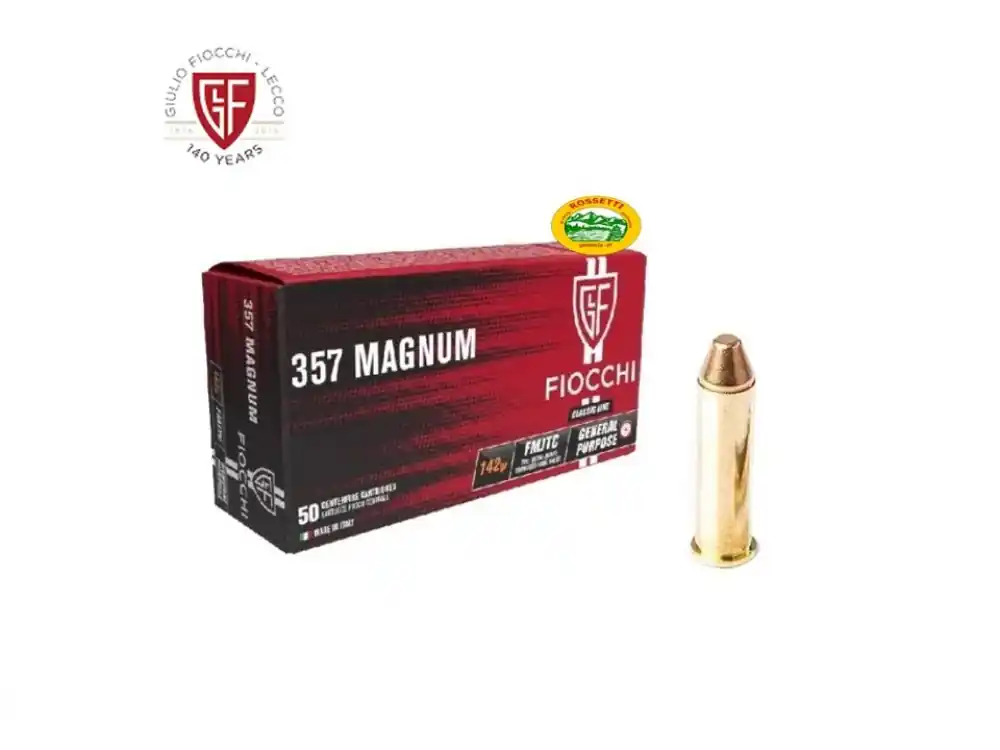 FIOCCHI munizioni cal.357 Mag FMJTC 142gr. conf.50pz.